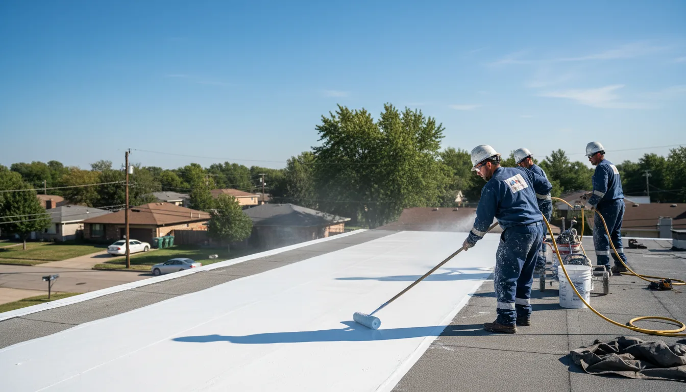 Commercial roof coating in Augusta, OH near me